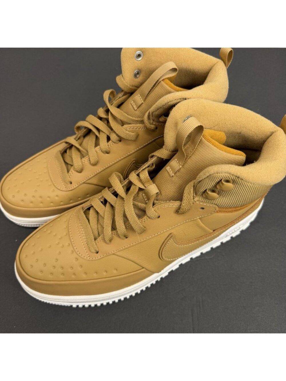 Nike Court Vision Mid Winter 'Elemental Gold' Men’s Size 10 DR7882-700 Preowned